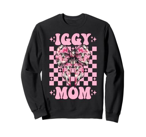 Iggy Mom Italienischer Windhund Mama Hund Muttertag Sweatshirt von Womens Coquette Bow Italian Greyhound Dog Gifts