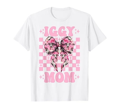 Iggy Mom Italienischer Windhund Mama Hund Muttertag T-Shirt Iggy Mom Italienischer Windhund Mama Hund Muttertag T-Shirt von Womens Coquette Bow Italian Greyhound Dog Gifts