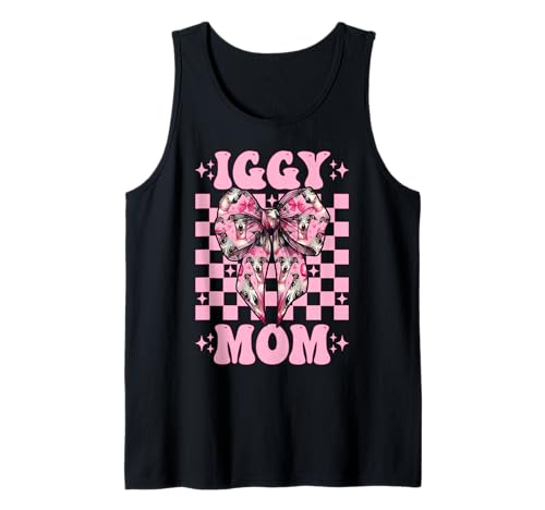 Iggy Mom Italienischer Windhund Mama Hund Muttertag Tank Top von Womens Coquette Bow Italian Greyhound Dog Gifts