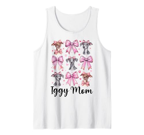 Iggy Mom Italienischer Windhund Mama Hund Muttertag Tank Top Iggy Mom Italienischer Windhund Mama Hund Muttertag Tank Top von Womens Coquette Bow Italian Greyhound Dog Gifts