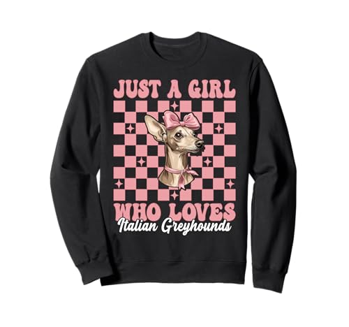 Nur EIN Mädchen, das italienische Windhunde liebt Iggy Coquette Bow Sweatshirt Nur EIN Mädchen, das italienische Windhunde liebt Iggy Coquette Bow Sweatshirt von Womens Coquette Bow Italian Greyhound Dog Gifts