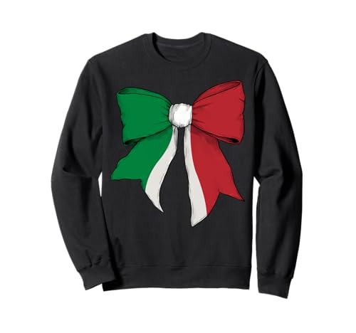 Italienisches Schleifenband mit italienischer Flagge für Mädchen Sweatshirt Italienisches Schleifenband mit italienischer Flagge für Mädchen Sweatshirt von Womens Coquette Bow Italy Heritage Flag Gifts