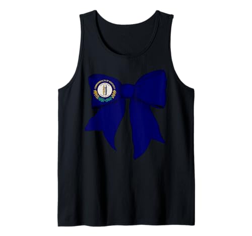 Kokettenschleifenband mit der Flagge von Kentucky für Mädchen Tank Top Kokettenschleifenband mit der Flagge von Kentucky für Mädchen Tank Top von Womens Coquette Bow Kentucky Heritage Flag Gifts