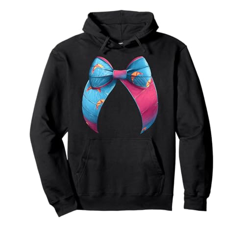 Drachen-Surfdrachen Surfer Girl Coquette Bow Pullover Hoodie von Womens Coquette Bow Kite Surfing Kite Surfer Gifts
