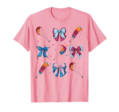 Drachen-Surfdrachen Surfer Girl Coquette Bow T-Shirt von Womens Coquette Bow Kite Surfing Kite Surfer Gifts