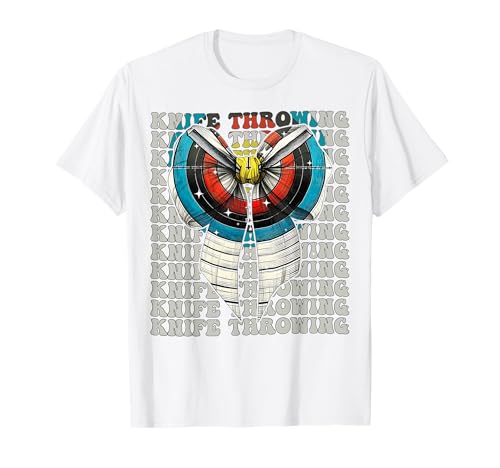 Messer Wurfmesser Werfer Mädchen Kokette Bogen T-Shirt von Womens Coquette Bow Knife Throwing Thrower Gifts