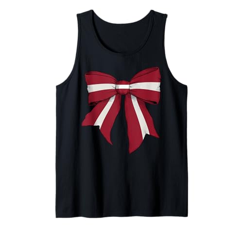Lettland Lettische Stolz Flagge Mädchen Kokette Schleife Band Tank Top Lettland Lettische Stolz Flagge Mädchen Kokette Schleife Band Tank Top von Womens Coquette Bow Latvia Heritage Flag Gifts