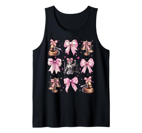 Lawyer Advocate Scales of Justice, Mädchen, Kokette, Schleife, rosa, Mama Tank Top Lawyer Advocate Scales of Justice, Mädchen, Kokette, Schleife, rosa, Mama Tank Top von Womens Coquette Bow Law School Graduation Gifts