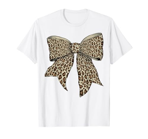 Leopard Tier Muster Halloween Kostüm Mädchen Kokette Schleife T-Shirt Leopard Tier Muster Halloween Kostüm Mädchen Kokette Schleife T-Shirt von Womens Coquette Bow Leopard Animal Gifts