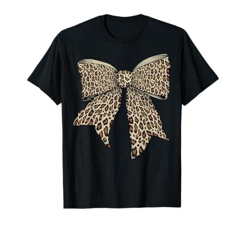 Leopard Tier Muster Halloween Kostüm Mädchen Kokette Schleife T-Shirt Leopard Tier Muster Halloween Kostüm Mädchen Kokette Schleife T-Shirt von Womens Coquette Bow Leopard Animal Gifts