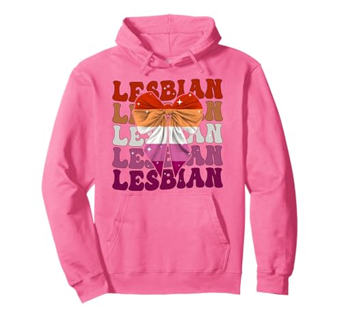 Lesbische Flagge Pride LGBTQ Mädchen Kokette Schleife Band Pullover Hoodie Lesbische Flagge Pride LGBTQ Mädchen Kokette Schleife Band Pullover Hoodie von Womens Coquette Bow Lesbian Flag LGBTQ Gifts