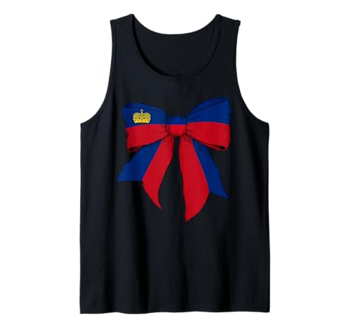 Liechtenstein Liechtensteiner Stolz Flagge Mädchen Kokette Schleife Tank Top Liechtenstein Liechtensteiner Stolz Flagge Mädchen Kokette Schleife Tank Top von Womens Coquette Bow Liechtenstein Heritage Gifts