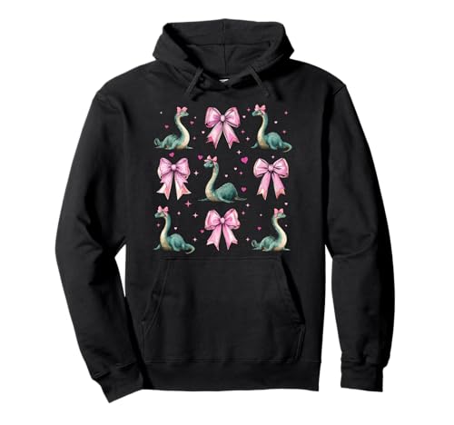 Loch Ness Monster Nessie Plesiosaurier Girl Kokette Schleife Rosa Pullover Hoodie Loch Ness Monster Nessie Plesiosaurier Girl Kokette Schleife Rosa Pullover Hoodie von Womens Coquette Bow Loch Ness Monster Nessie Gifts
