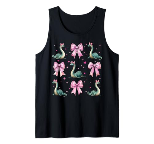 Loch Ness Monster Nessie Plesiosaurier Girl Kokette Schleife Rosa Tank Top Loch Ness Monster Nessie Plesiosaurier Girl Kokette Schleife Rosa Tank Top von Womens Coquette Bow Loch Ness Monster Nessie Gifts