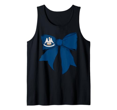 Kokettenschleifenband für Mädchen, Flagge des US-Bundesstaates Louisiana Tank Top Kokettenschleifenband für Mädchen, Flagge des US-Bundesstaates Louisiana Tank Top von Womens Coquette Bow Louisiana Heritage Flag Gifts
