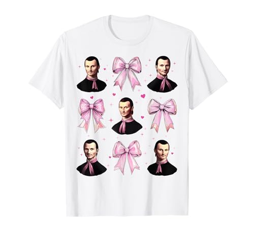 Machiavelli The Prince Girl Kokettenschleife, Rosa T-Shirt Machiavelli The Prince Girl Kokettenschleife, Rosa T-Shirt von Womens Coquette Bow Machiavelli The Prince Gifts