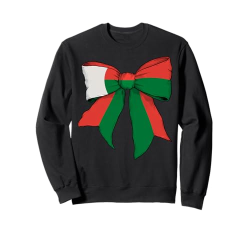 Madagaskar Malagasy Pride Flagge Mädchen Kokette Schleife Band Sweatshirt Madagaskar Malagasy Pride Flagge Mädchen Kokette Schleife Band Sweatshirt von Womens Coquette Bow Madagascar Heritage Flag Gifts