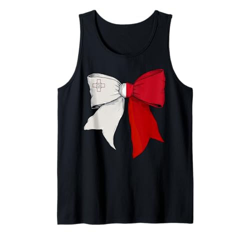 Malta Malteser Stolz Flagge Mädchen Kokette Schleife Band Tank Top Malta Malteser Stolz Flagge Mädchen Kokette Schleife Band Tank Top von Womens Coquette Bow Malta Heritage Flag Gifts