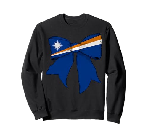 Marshallinseln Marshallese Pride Flagge Mädchen Kokette Schleife Sweatshirt Marshallinseln Marshallese Pride Flagge Mädchen Kokette Schleife Sweatshirt von Womens Coquette Bow Marshall Islands Gifts