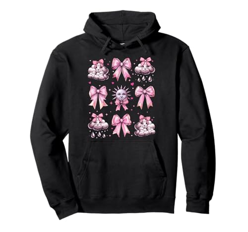 Meteorologie Weatherman Meteorologe Mädchen Kokette Schleife Rosa Pullover Hoodie Meteorologie Weatherman Meteorologe Mädchen Kokette Schleife Rosa Pullover Hoodie von Womens Coquette Bow Meteorology Weatherman Gifts