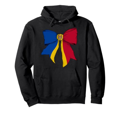 Moldawien Moldawischer Stolz Flagge Mädchen Kokette Schleife Band Pullover Hoodie Moldawien Moldawischer Stolz Flagge Mädchen Kokette Schleife Band Pullover Hoodie von Womens Coquette Bow Moldova Heritage Flag Gifts
