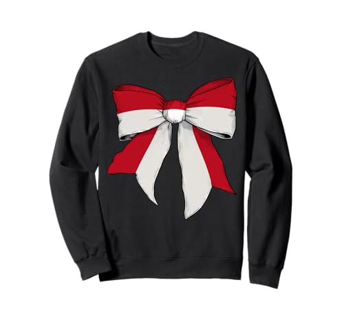 Kokettenschleifenband mit Flagge von Monaco Monacan Pride für Mädchen Sweatshirt Kokettenschleifenband mit Flagge von Monaco Monacan Pride für Mädchen Sweatshirt von Womens Coquette Bow Monaco Heritage Flag Gifts