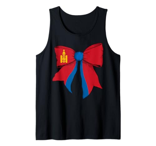 Mongolei Mongolische Stolz Flagge Mädchen Kokette Schleife Band Tank Top Mongolei Mongolische Stolz Flagge Mädchen Kokette Schleife Band Tank Top von Womens Coquette Bow Mongolia Heritage Flag Gifts