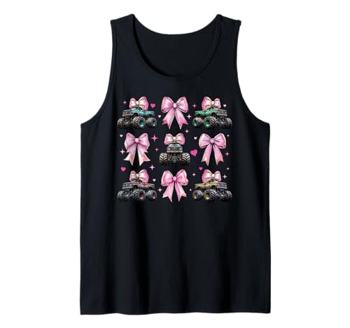 Monster Truck 4-Rad-Offroad-Mädchen mit Kokettenschleife für Mädchen, rosa Tank Top Monster Truck 4-Rad-Offroad-Mädchen mit Kokettenschleife für Mädchen, rosa Tank Top von Womens Coquette Bow Monster Truck Offroad Gifts