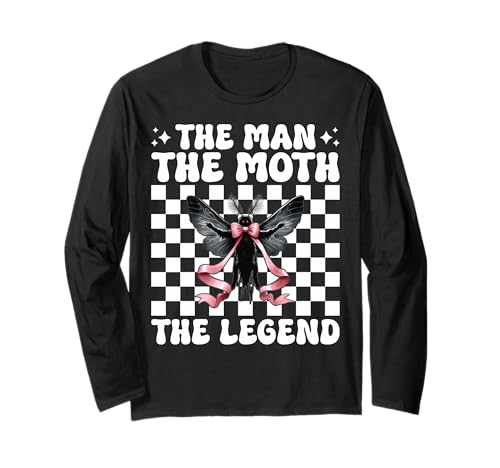 Der Mann Die Motte Die Legende Mothman Kryptozoologie Mädchen Mama Langarmshirt von Womens Coquette Bow Mothman Cryptozoology Gifts