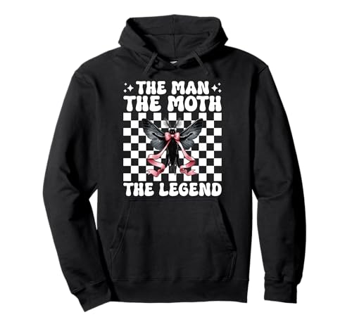 Der Mann Die Motte Die Legende Mothman Kryptozoologie Mädchen Mama Pullover Hoodie von Womens Coquette Bow Mothman Cryptozoology Gifts