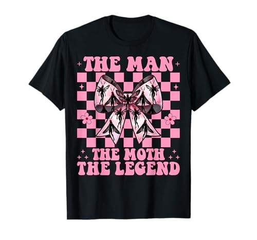 Der Mann Die Motte Die Legende Mothman Kryptozoologie Mädchen Mama T-Shirt von Womens Coquette Bow Mothman Cryptozoology Gifts