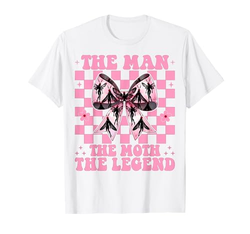 Der Mann Die Motte Die Legende Mothman Kryptozoologie Mädchen Mama T-Shirt von Womens Coquette Bow Mothman Cryptozoology Gifts