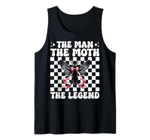 Der Mann Die Motte Die Legende Mothman Kryptozoologie Mädchen Mama Tank Top von Womens Coquette Bow Mothman Cryptozoology Gifts