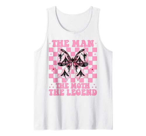 Der Mann Die Motte Die Legende Mothman Kryptozoologie Mädchen Mama Tank Top von Womens Coquette Bow Mothman Cryptozoology Gifts