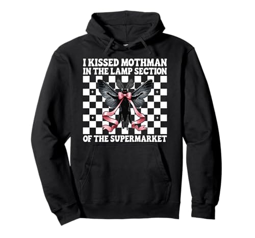 Ich Habe Mothman in der Lampenabteilung geküsst Kryptozoologie Mädchen Mama Pullover Hoodie von Womens Coquette Bow Mothman Cryptozoology Gifts
