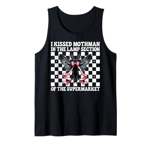 Ich Habe Mothman in der Lampenabteilung geküsst Kryptozoologie Mädchen Mama Tank Top von Womens Coquette Bow Mothman Cryptozoology Gifts