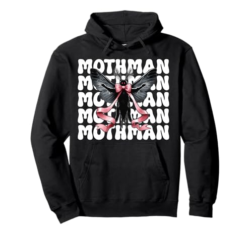 Mothman Cryptozoology Cryptid Girl Mama Kokette Bogen Pullover Hoodie von Womens Coquette Bow Mothman Cryptozoology Gifts