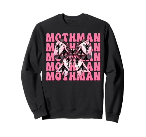 Mothman Cryptozoology Cryptid Girl Mama Kokette Bogen Sweatshirt von Womens Coquette Bow Mothman Cryptozoology Gifts
