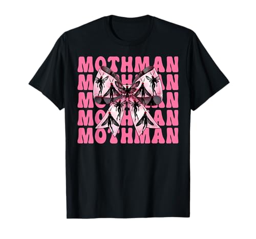 Mothman Cryptozoology Cryptid Girl Mama Kokette Bogen T-Shirt von Womens Coquette Bow Mothman Cryptozoology Gifts