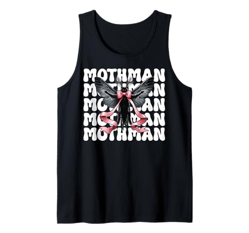Mothman Cryptozoology Cryptid Girl Mama Kokette Bogen Tank Top von Womens Coquette Bow Mothman Cryptozoology Gifts