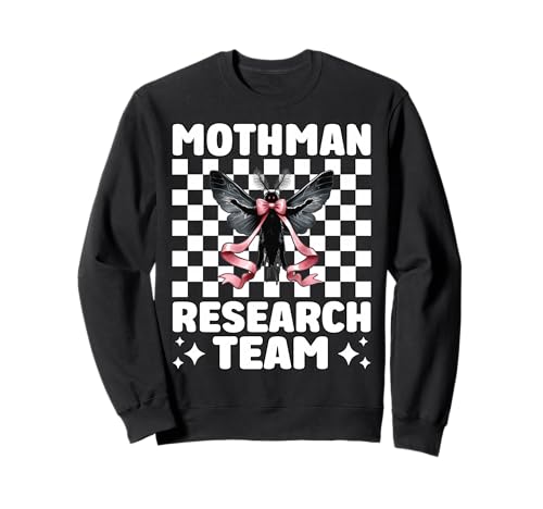 Mothman-Forschungsteam Kryptozoologie Cryptid Girl Mama Sweatshirt von Womens Coquette Bow Mothman Cryptozoology Gifts