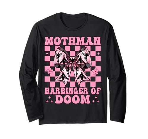 Mothman Harbinger of Doom Cryptozoology Cryptid Girl Mama Langarmshirt von Womens Coquette Bow Mothman Cryptozoology Gifts
