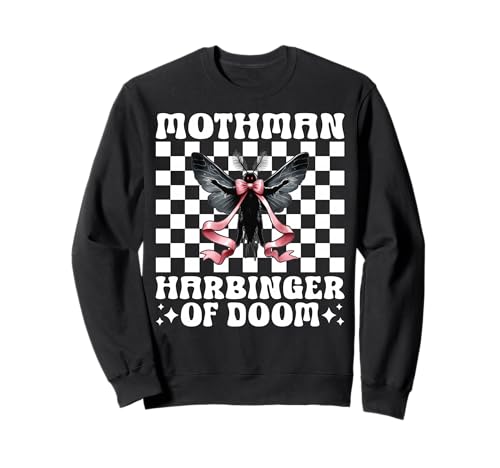 Mothman Harbinger of Doom Cryptozoology Cryptid Girl Mama Sweatshirt von Womens Coquette Bow Mothman Cryptozoology Gifts
