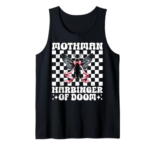 Mothman Harbinger of Doom Cryptozoology Cryptid Girl Mama Tank Top von Womens Coquette Bow Mothman Cryptozoology Gifts