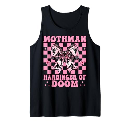 Mothman Harbinger of Doom Cryptozoology Cryptid Girl Mama Tank Top von Womens Coquette Bow Mothman Cryptozoology Gifts