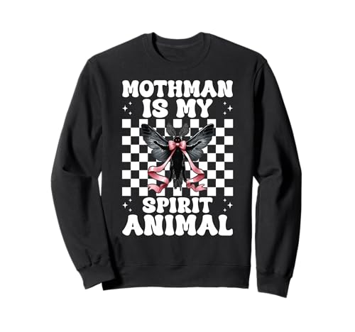 Mothman is My Spirit Animal Cryptozoology Cryptid Girl Mama Sweatshirt von Womens Coquette Bow Mothman Cryptozoology Gifts