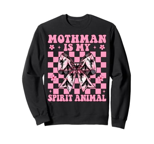 Mothman is My Spirit Animal Cryptozoology Cryptid Girl Mama Sweatshirt von Womens Coquette Bow Mothman Cryptozoology Gifts