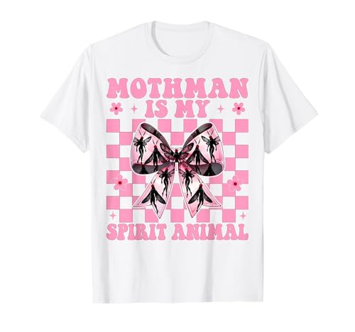 Mothman is My Spirit Animal Cryptozoology Cryptid Girl Mama T-Shirt von Womens Coquette Bow Mothman Cryptozoology Gifts