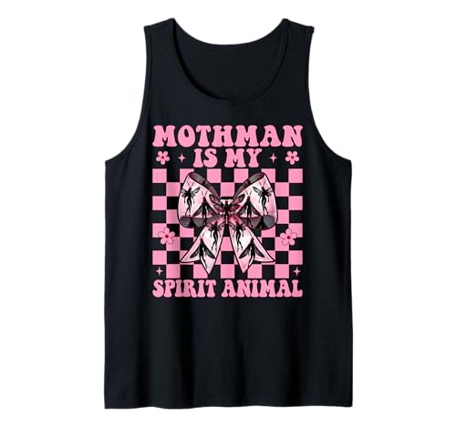 Mothman is My Spirit Animal Cryptozoology Cryptid Girl Mama Tank Top von Womens Coquette Bow Mothman Cryptozoology Gifts