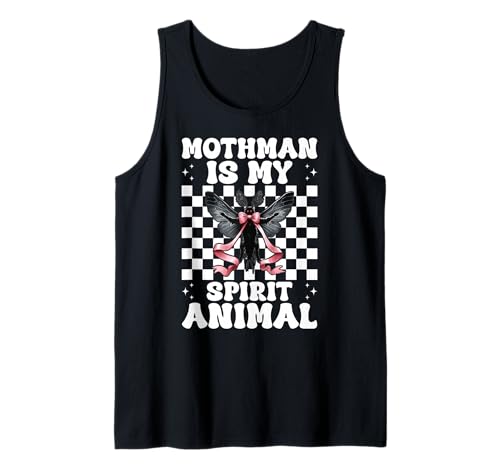Mothman is My Spirit Animal Cryptozoology Cryptid Girl Mama Tank Top von Womens Coquette Bow Mothman Cryptozoology Gifts